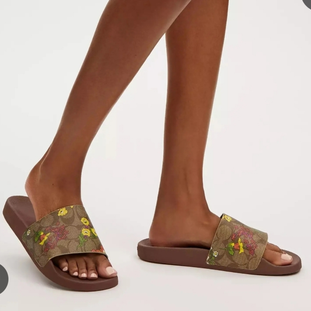 Coach Uli Slides Monogram Floral - Picture 2 of 9